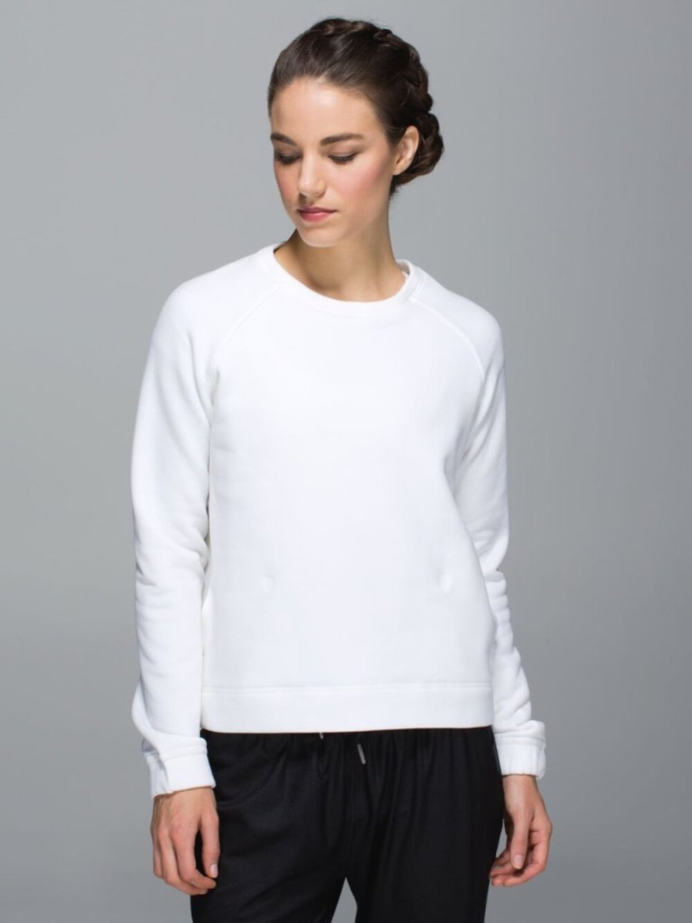 RARE Lululemon Snapshot Crew IVORY CREAM SWEATSHIRT SIZE 4